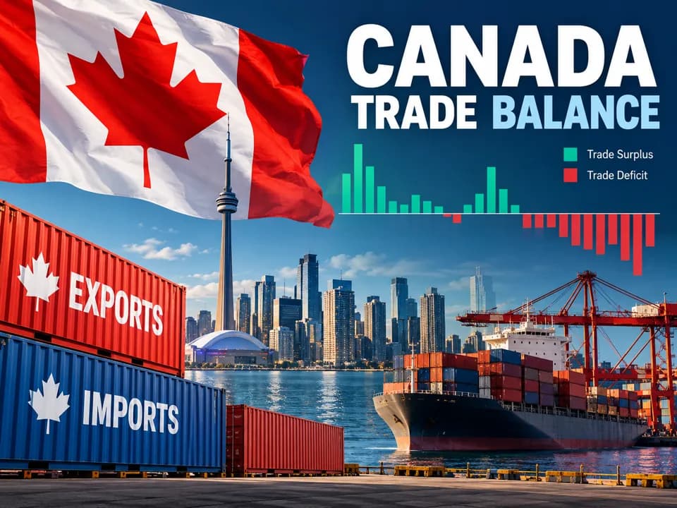 El superávit comercial de Canadá alcanza los C$4.2 mil millones en agosto