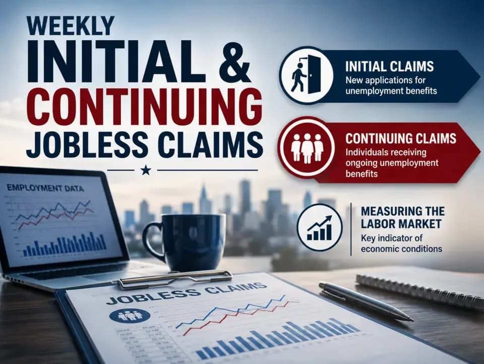 US Initial Jobless Claims Drop to 194,000, Continuing Claims Rise