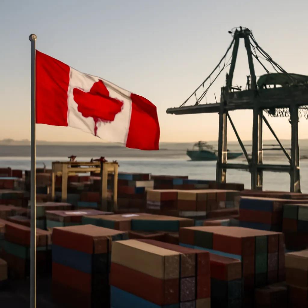 El superávit comercial de Canadá alcanza los C$4.2 mil millones en agosto