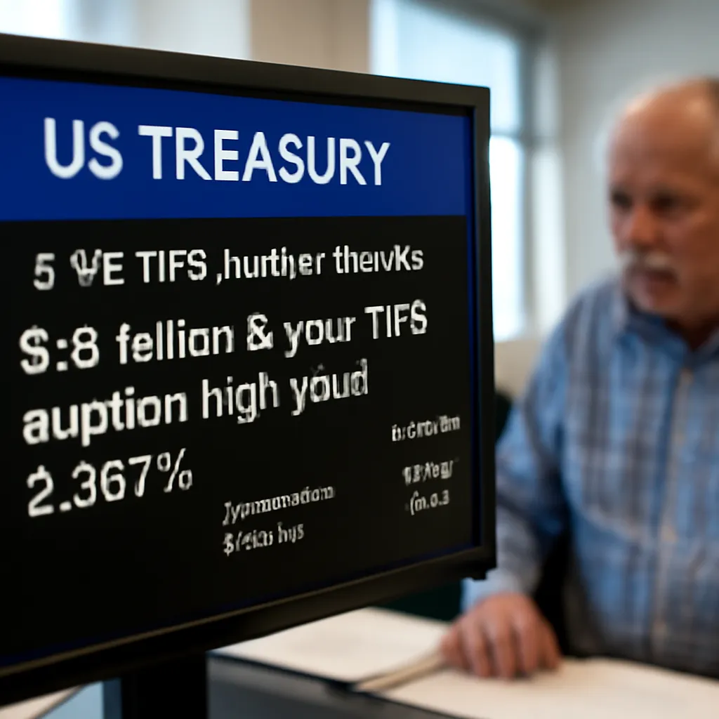 US Treasury Sells $26 Billion of 5-Year TIPS at 2.367% Yield